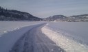 Piste sur le lac Mjøsa, au sud de Lillehammer